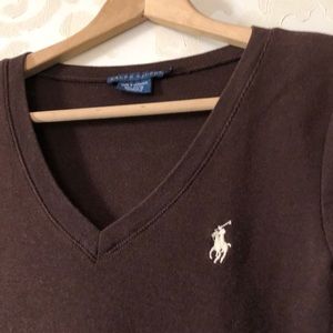 Brown cotton top RL
